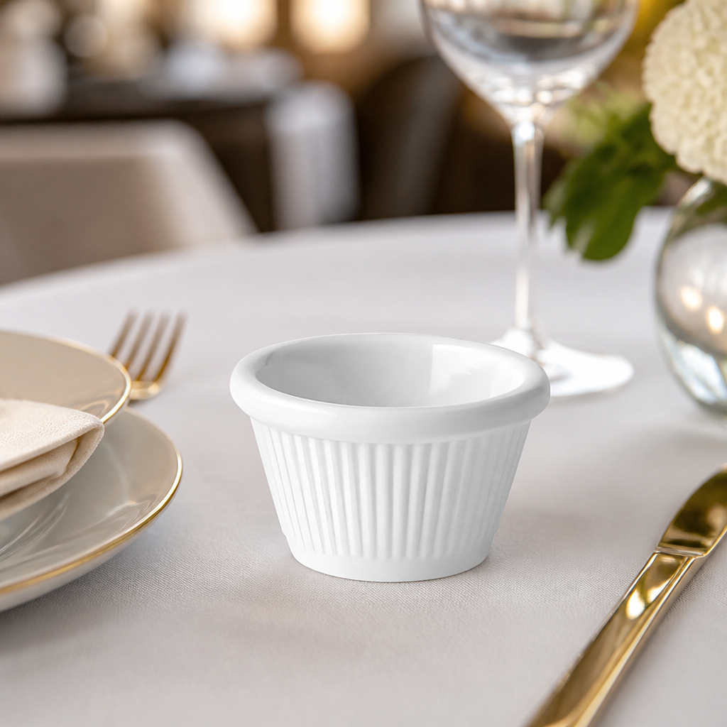 Commercial Fluted Ramekins 30ml Melamine 12 Pack