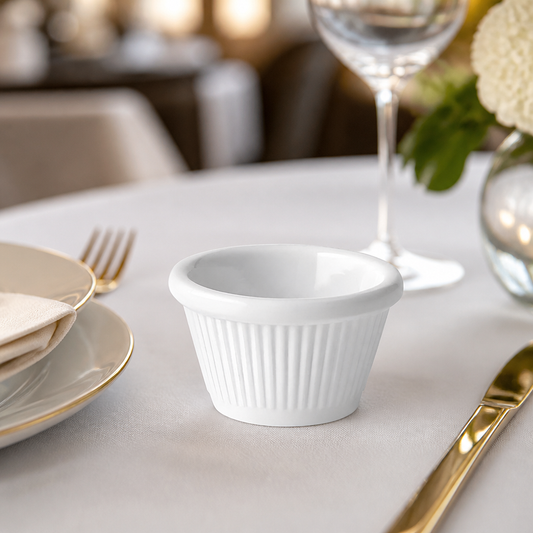 Commercial Fluted Ramekins 30ml Melamine 12 Pack