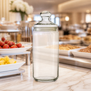 1.5L Clear Glass Biscotti Jars - Set of 6 Commercial Storage