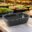 Medium Commercial Salad Crock 2L Durable SAN Plastic Black