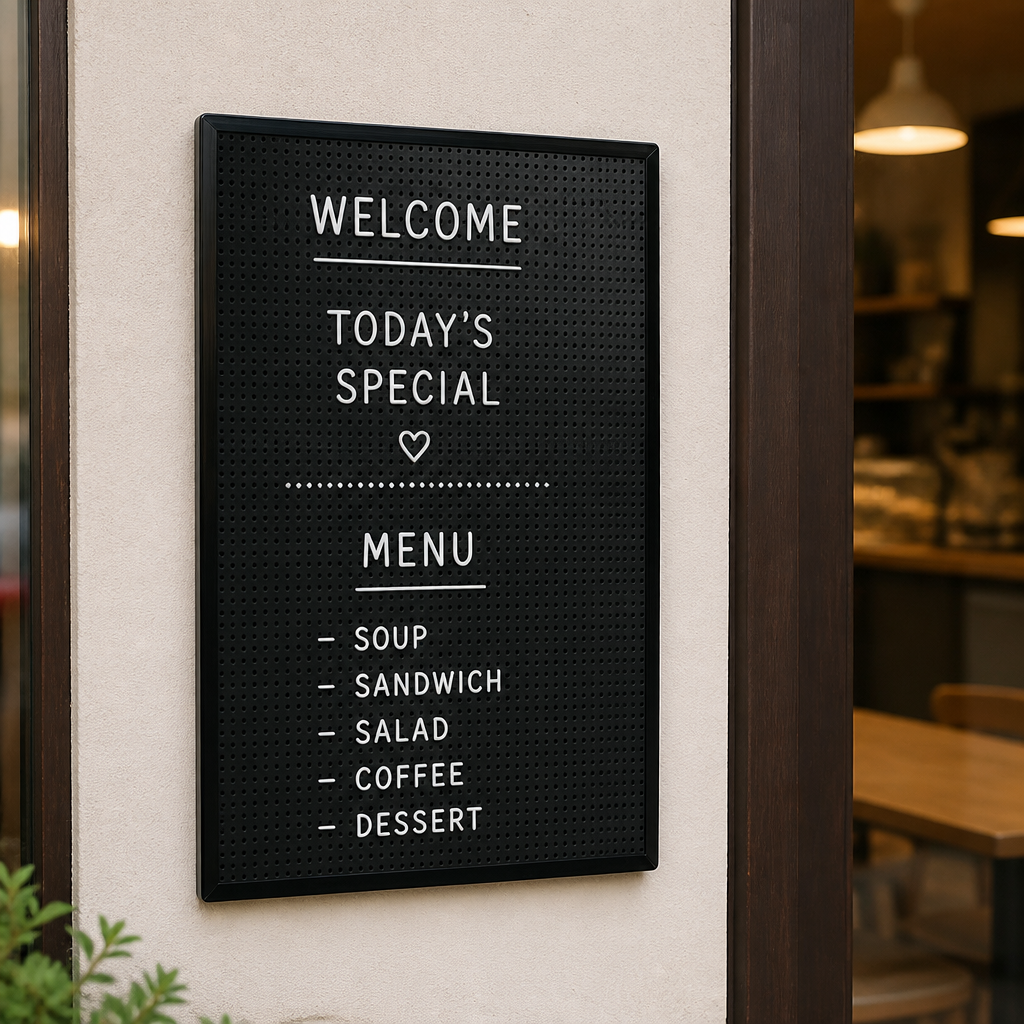 Commercial Peg Board 305 x 457mm for message display