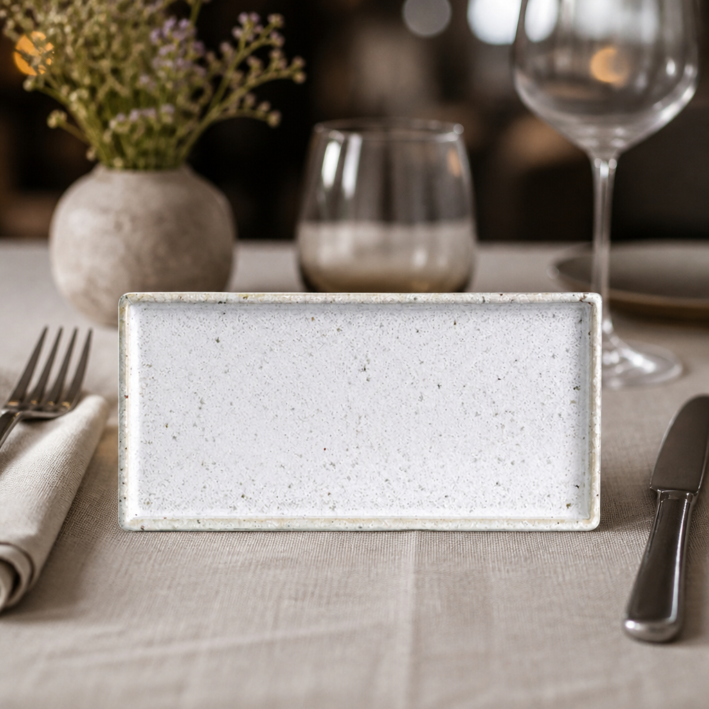 Commercial Rectangular Porcelain Trays 160mm 24 Pack