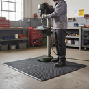 Premium Anti-Fatigue Rubber Mat 1500x1700mm - 18mm Thick with Drainage Grooves for Comfort and Safety