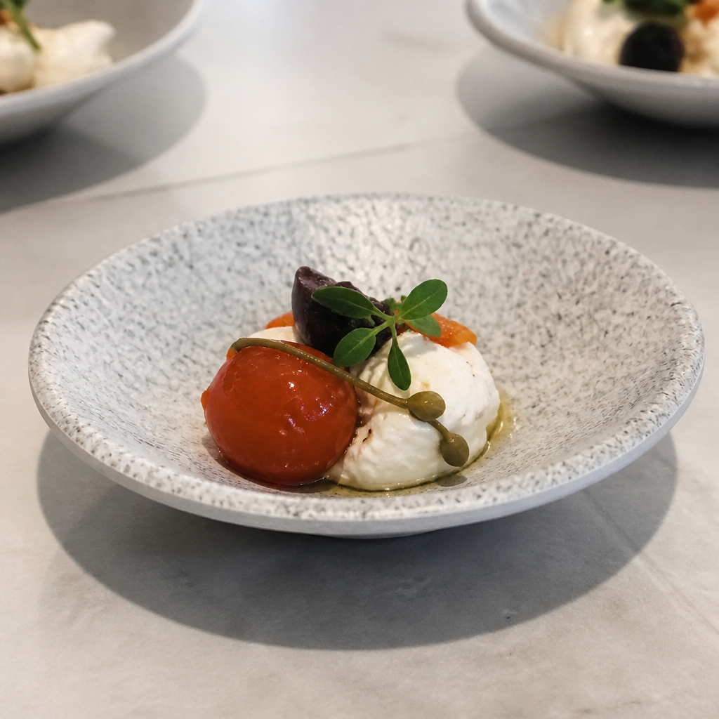 Commercial Stackable Melamine Round Dish 80mm 10ml Capacity