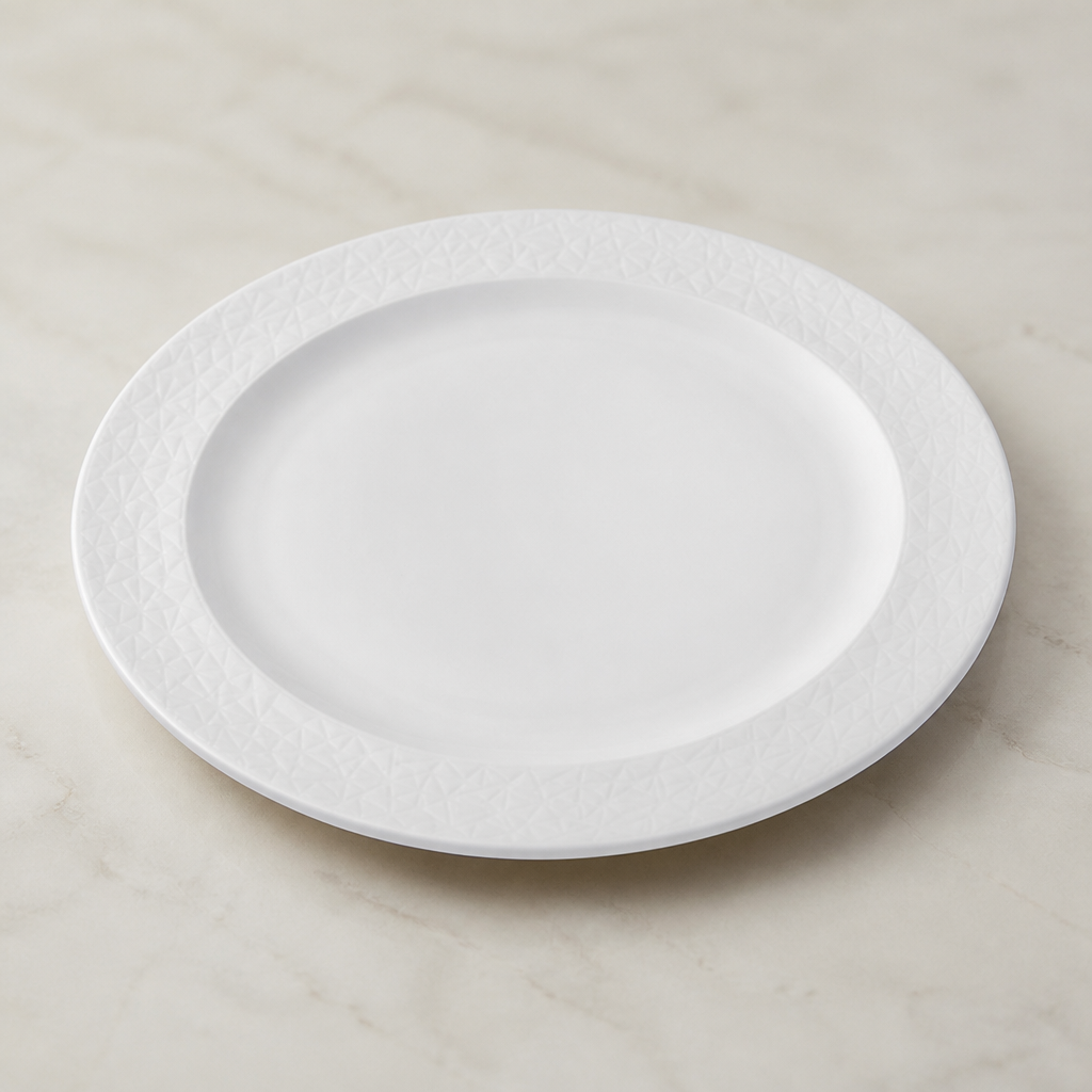 Commercial Serving Plates 13" Abstract Design China 6 Pack