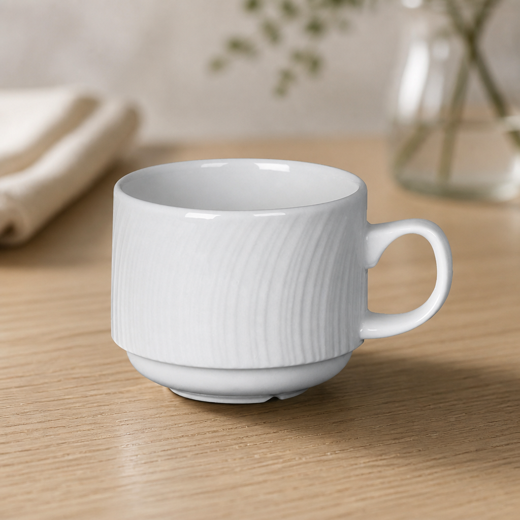 212ml Commercial Stacking Cups - 36 Pack Catering Crockery