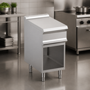 Commercial Ambient Work Top with Open Cupboard 850mm Width