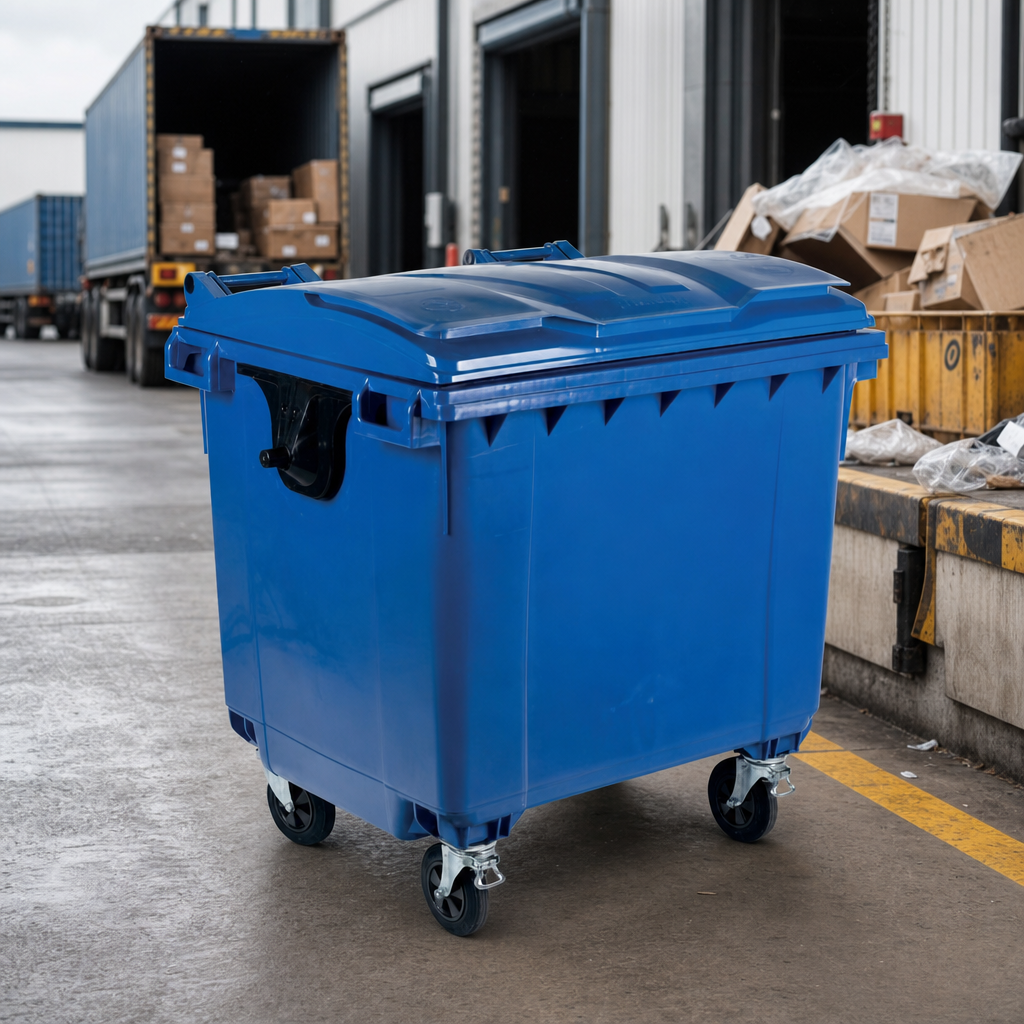 1100L Heavy Duty Outdoor Wheelie Bin