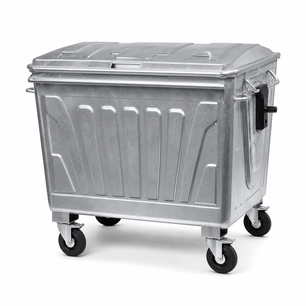 1100L Heavy Duty Outdoor Wheelie Bin