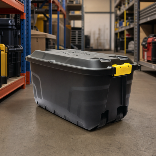 110L Heavy Duty Wheeled Storage Trunk with Clip Lid