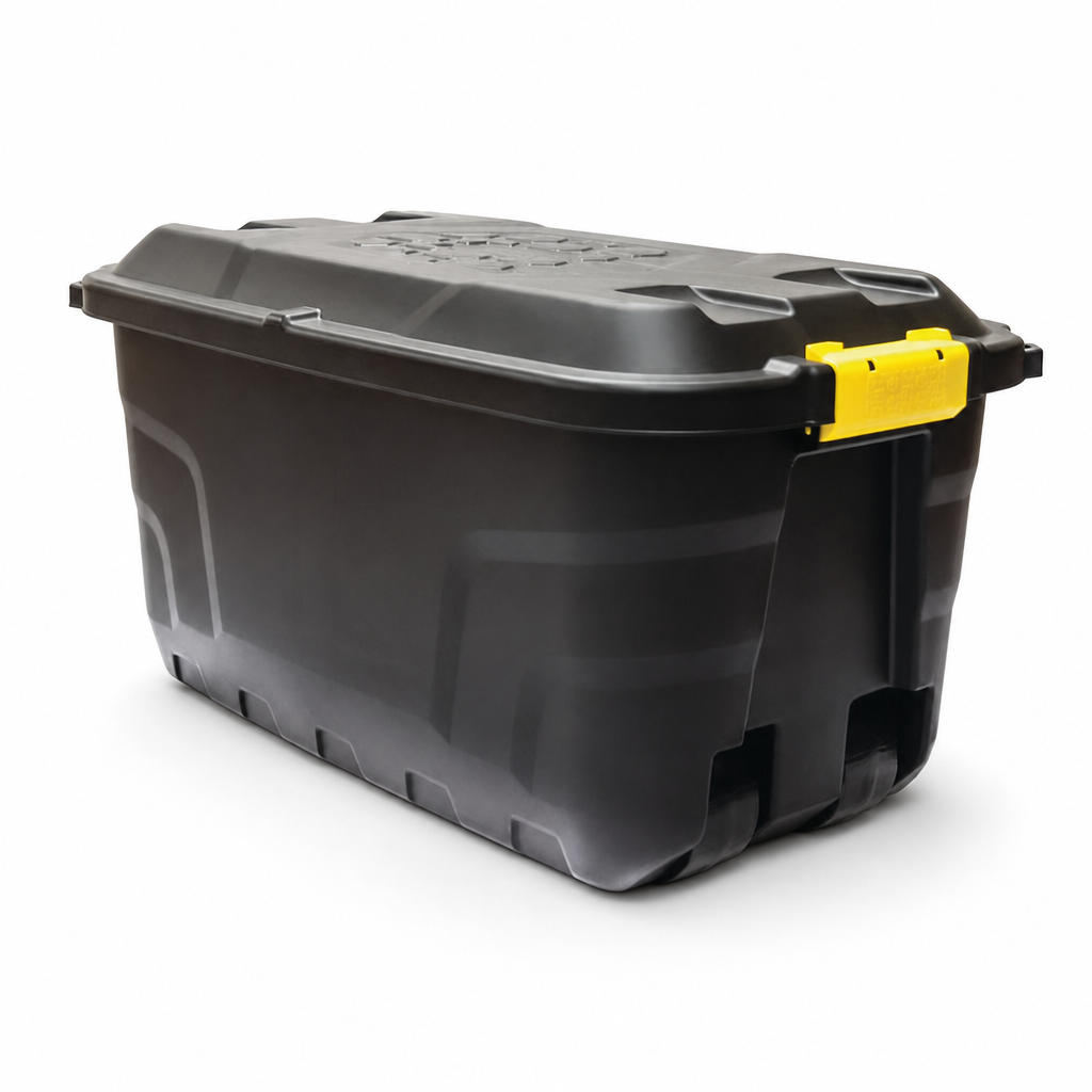 110L Heavy Duty Wheeled Storage Trunk with Clip Lid