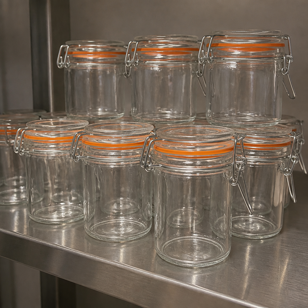 Commercial Mini Glass Terrine Jar 70ml - 12 Pack