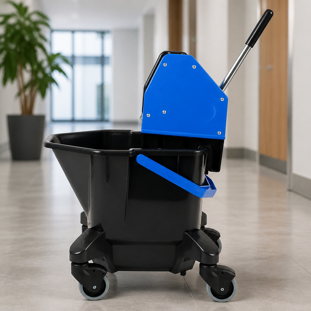 Commercial Kentucky Mop Bucket and Wringer 13L Blue