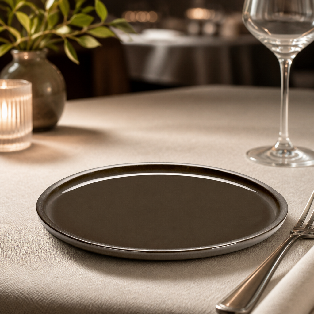 Commercial Stoneware Walled Plates 220mm - 6 Pack