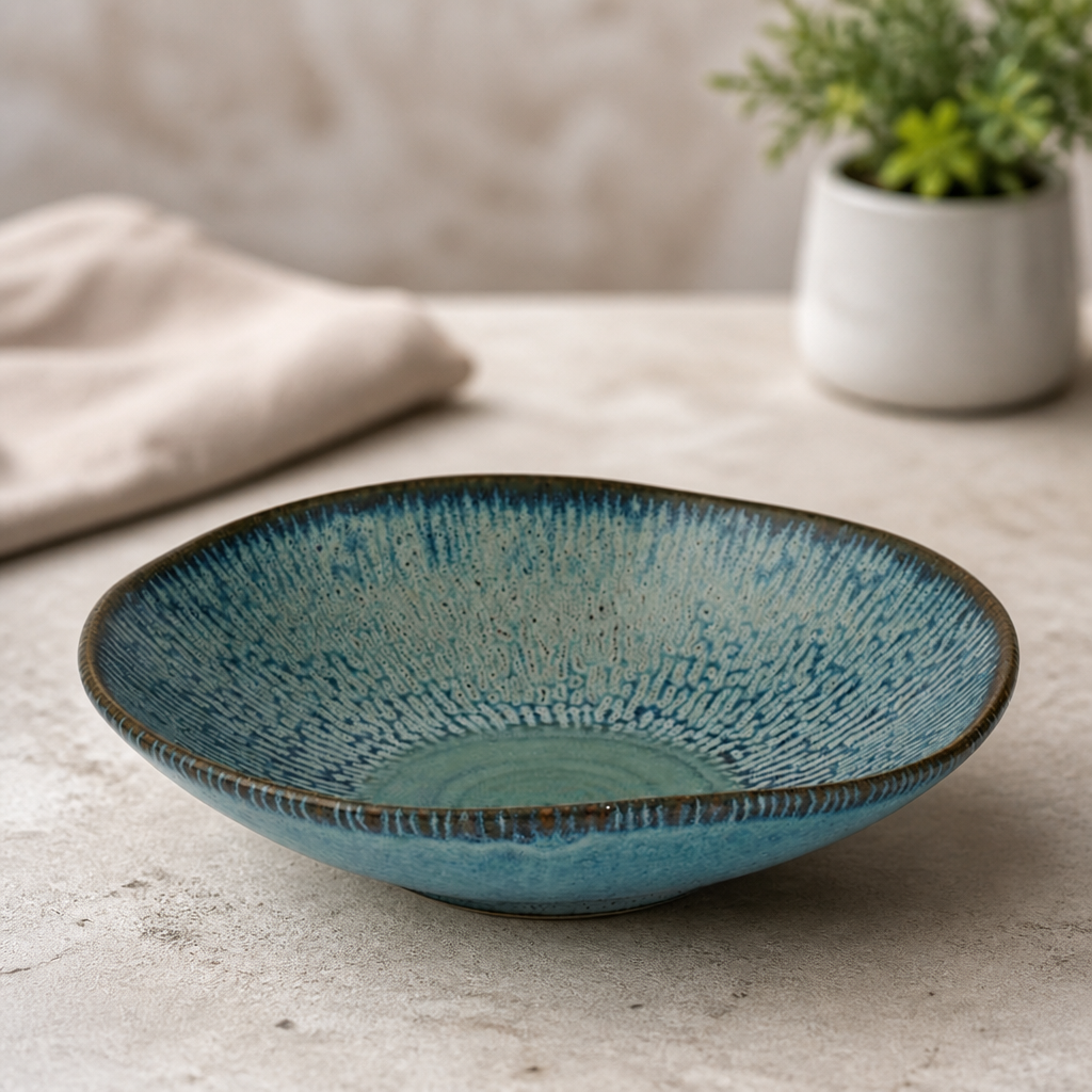 Commercial 26oz Sapphire Blue Natural Bowls 220mm (6 Pack)