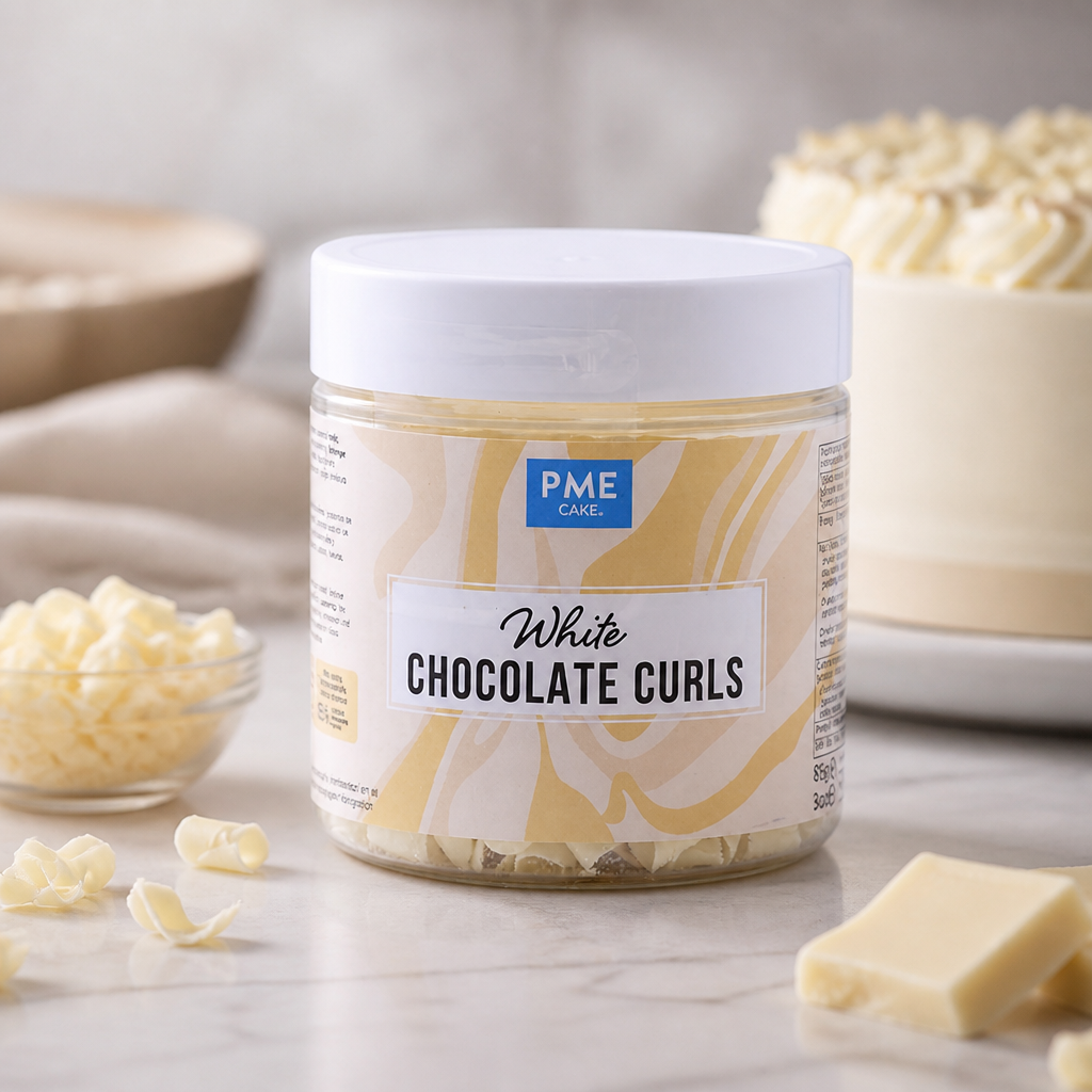Commercial Chocolate Curls Topping 124g for desserts