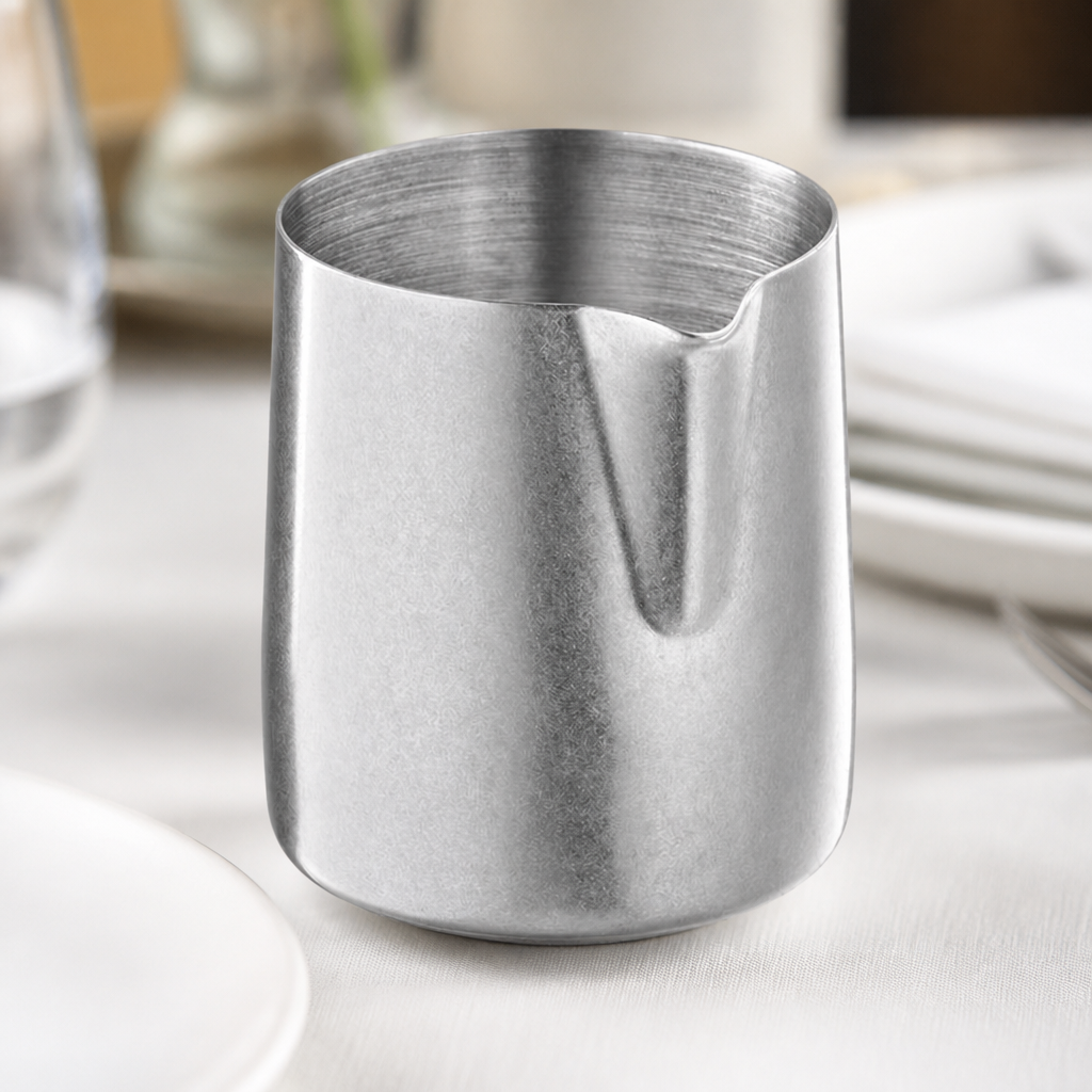 150ml Commercial Vintage Steel Gravy Boat and Pourer