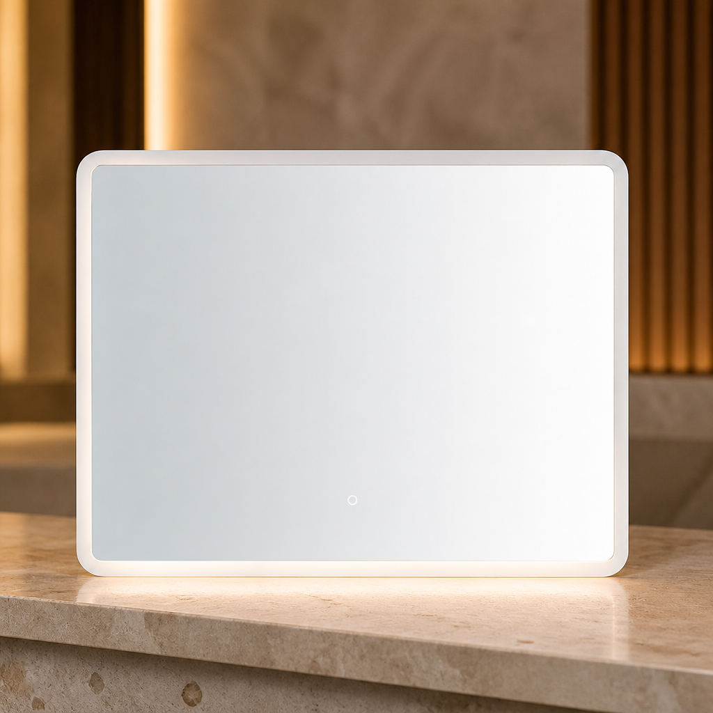 Commercial Bathroom Wall Light Clear Glass 600x800mm