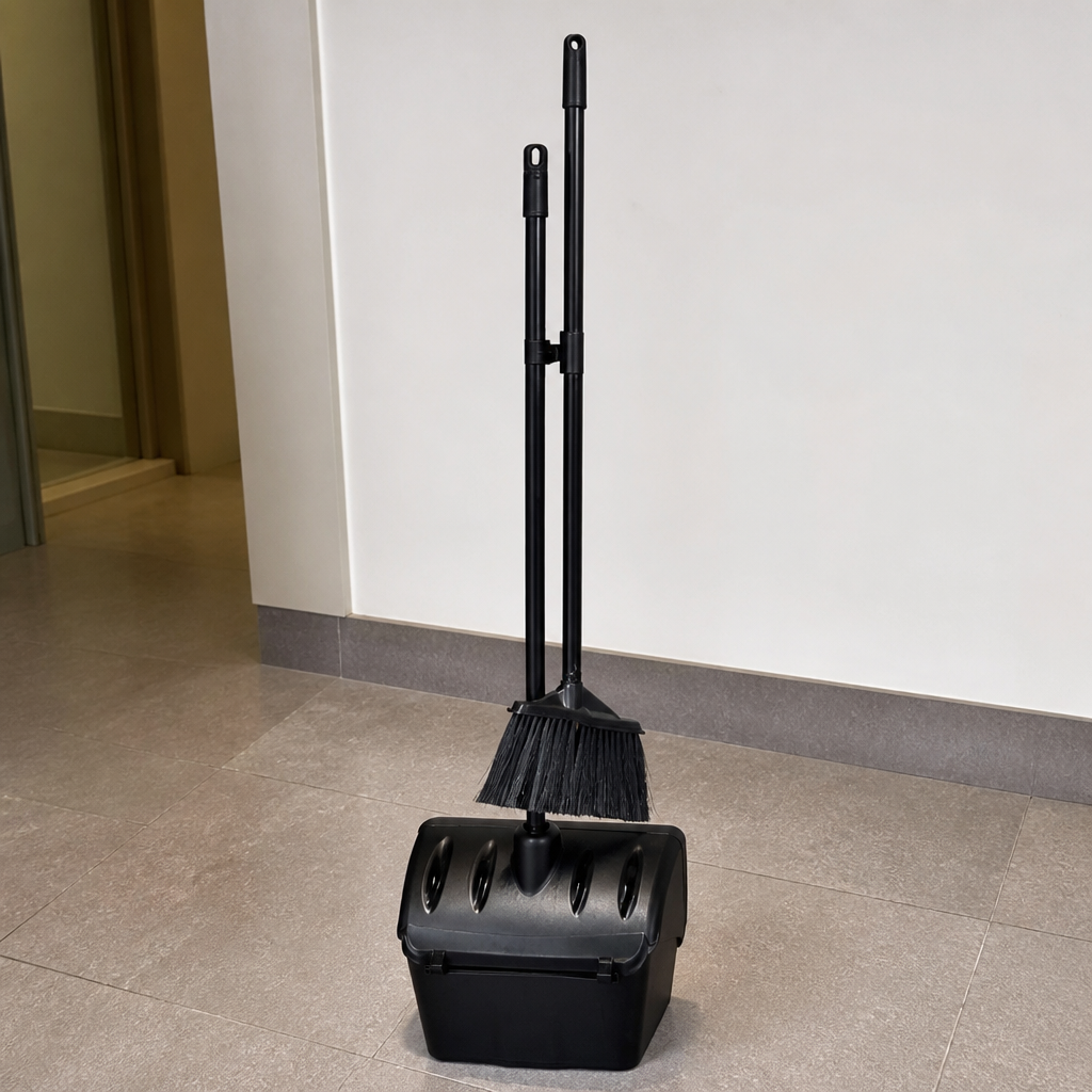 Commercial Lobby Dustpan And Broom Set for quick cleaning