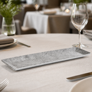 Commercial Melamine Rectangular Platter 310 x 105mm Grey