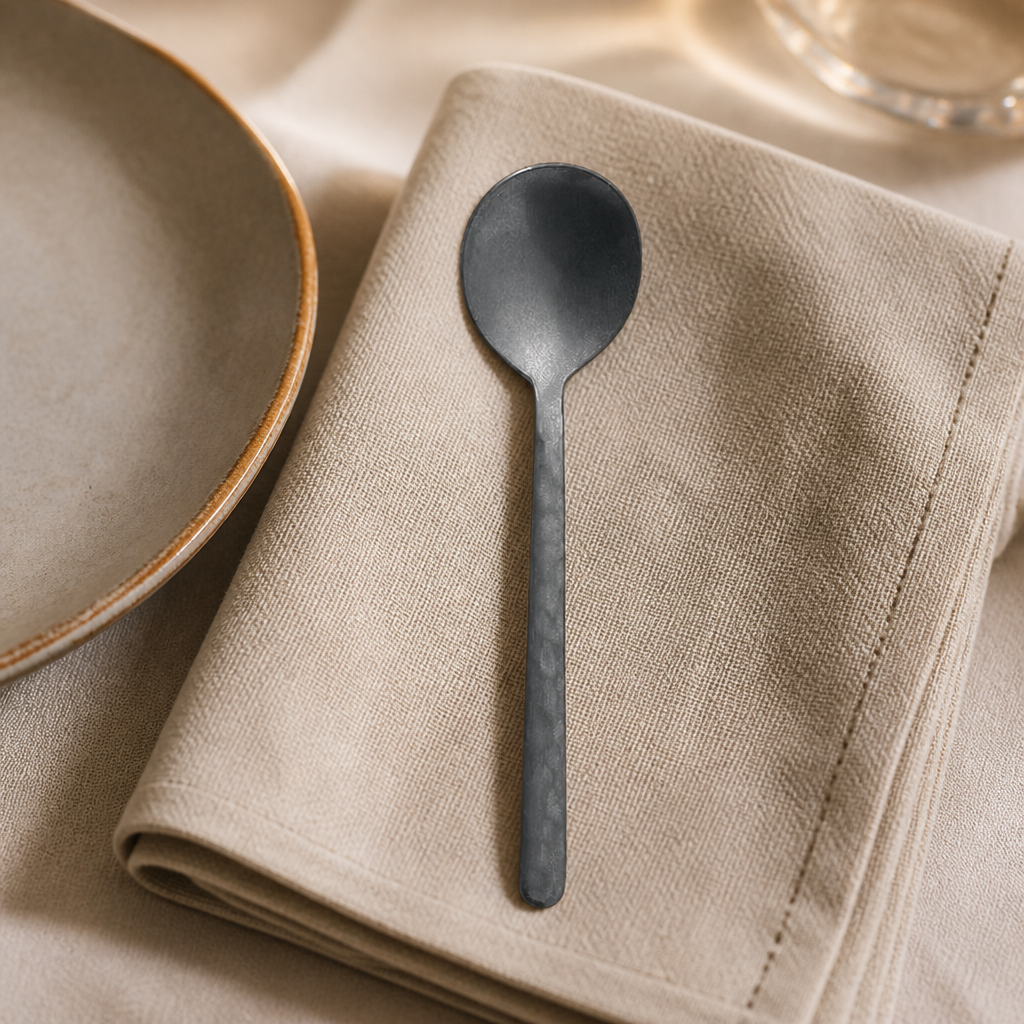 Set of 12 stainless steel vintage coffee spoons