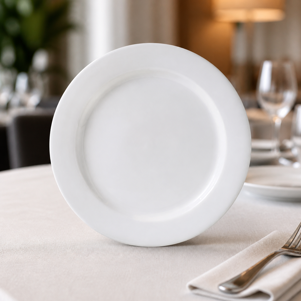 Commercial Porcelain Plates 230mm - 12 Pack