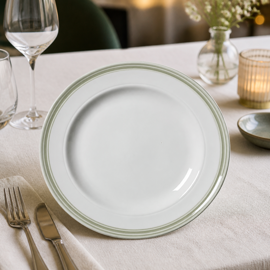 Commercial 255mm Bead Design Plates - 12 Pack