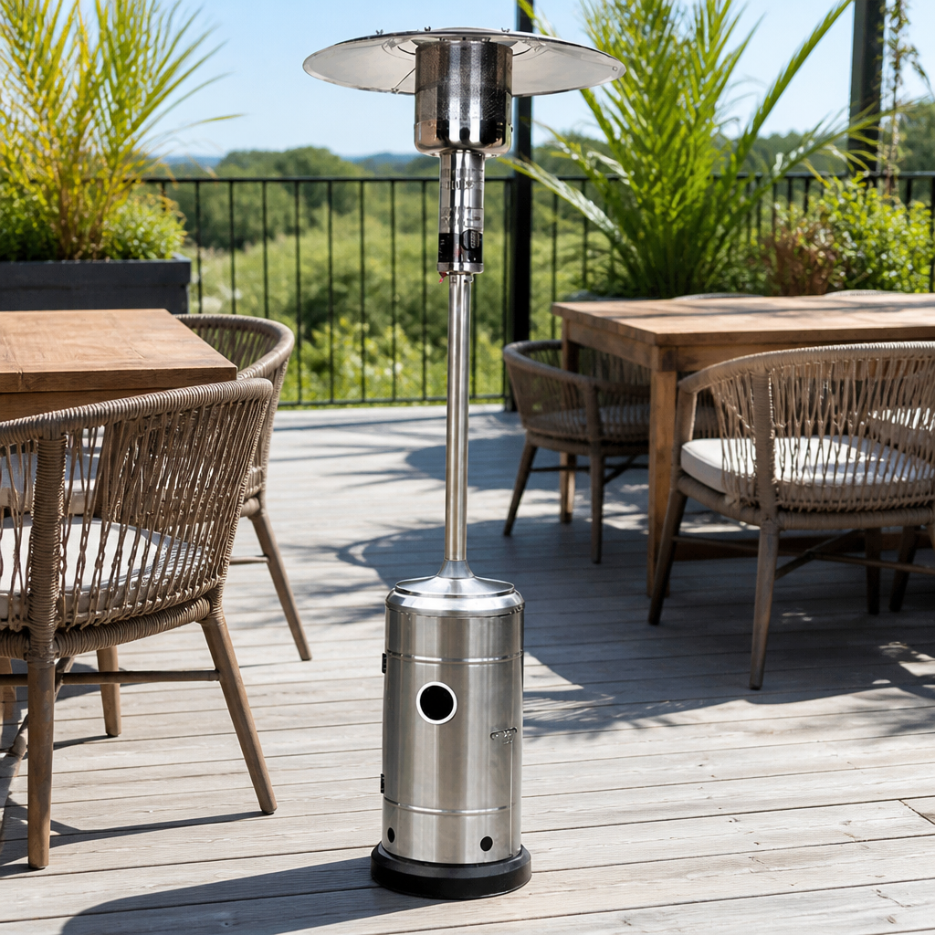 Commercial Stainless Steel Patio Heater 2250mm Height