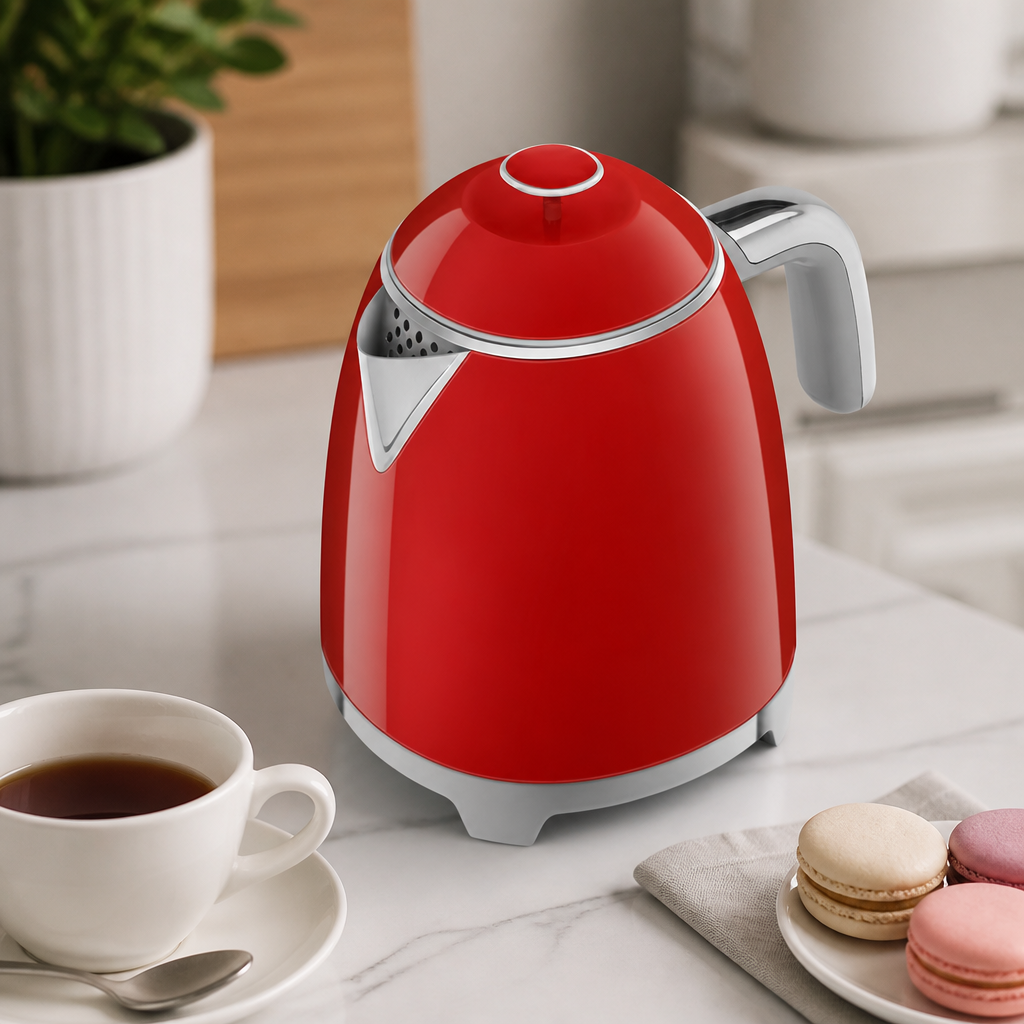 800ml Commercial Mini Kettle Red Double Wall Design