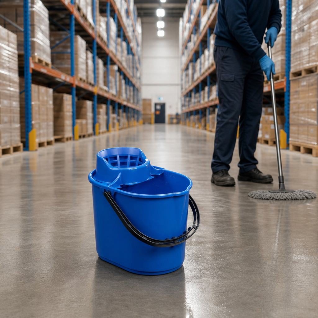 12 Litre Plastic Mop Bucket with Wringer