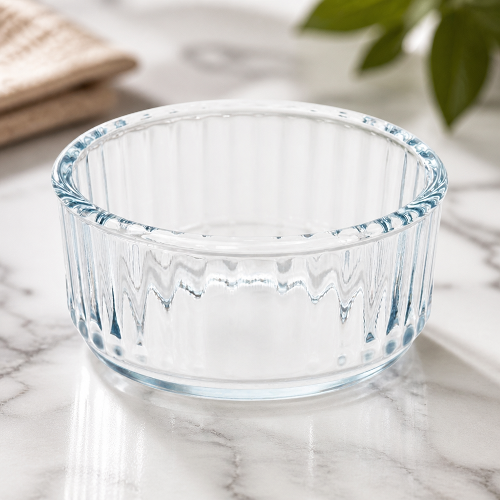 Commercial Glass Souffle Dish 0.2 Ltr Oven Safe Ramekin