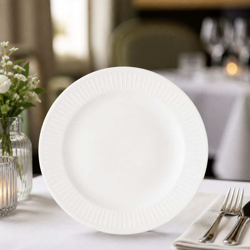 Commercial Rimmed Plates 210mm Pack of 12