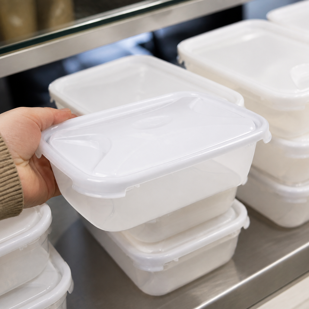 Airtight 2.7L commercial food storage container with lid