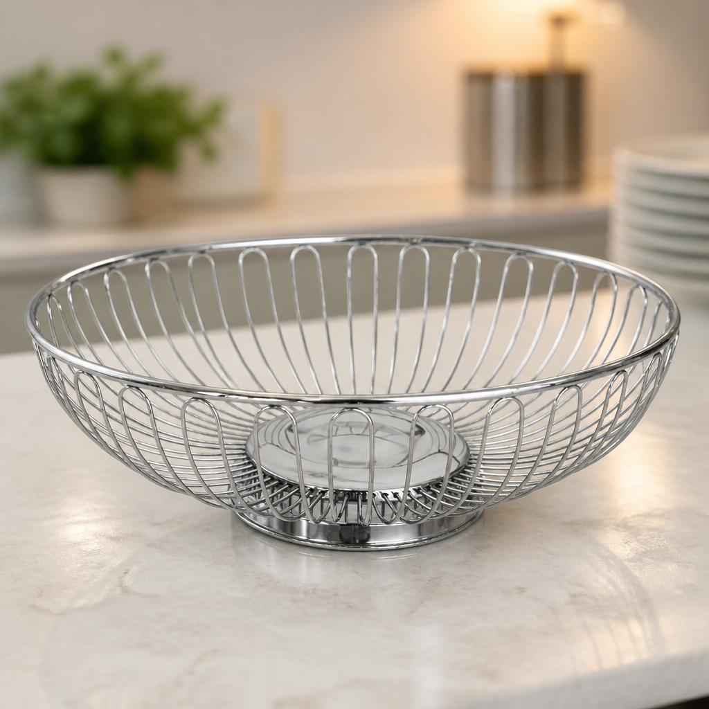 Commercial Stainless Steel Wire Display Bowl for Buffets 255mm