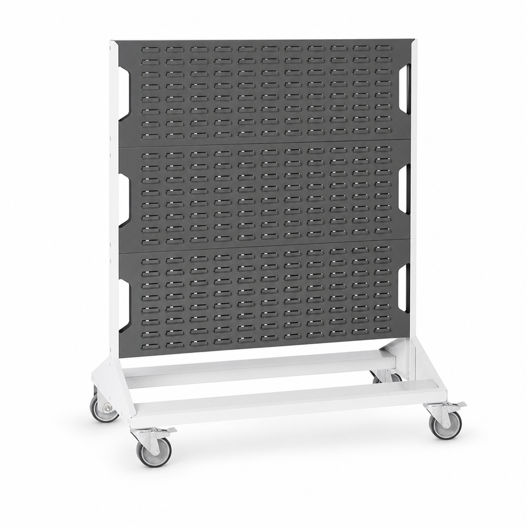 1250mm High Mobile Louvre Panel Racks
