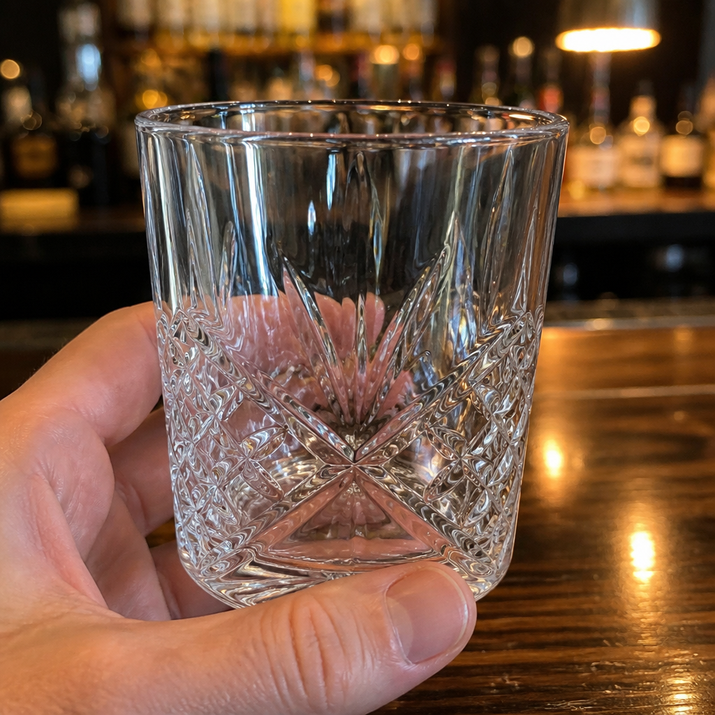 Commercial Whisky Glasses 295ml Vintage Cut-Glass 6 Pack