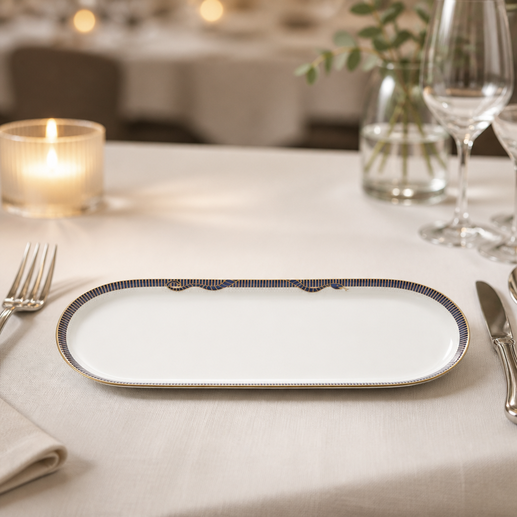 Set of 12 Commercial Oblong Trays 253x93mm