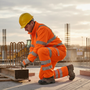High-Performance High Visibility Combat Trousers with Reflective Tape and Teflon Coating for Enhanced Durability and Safety