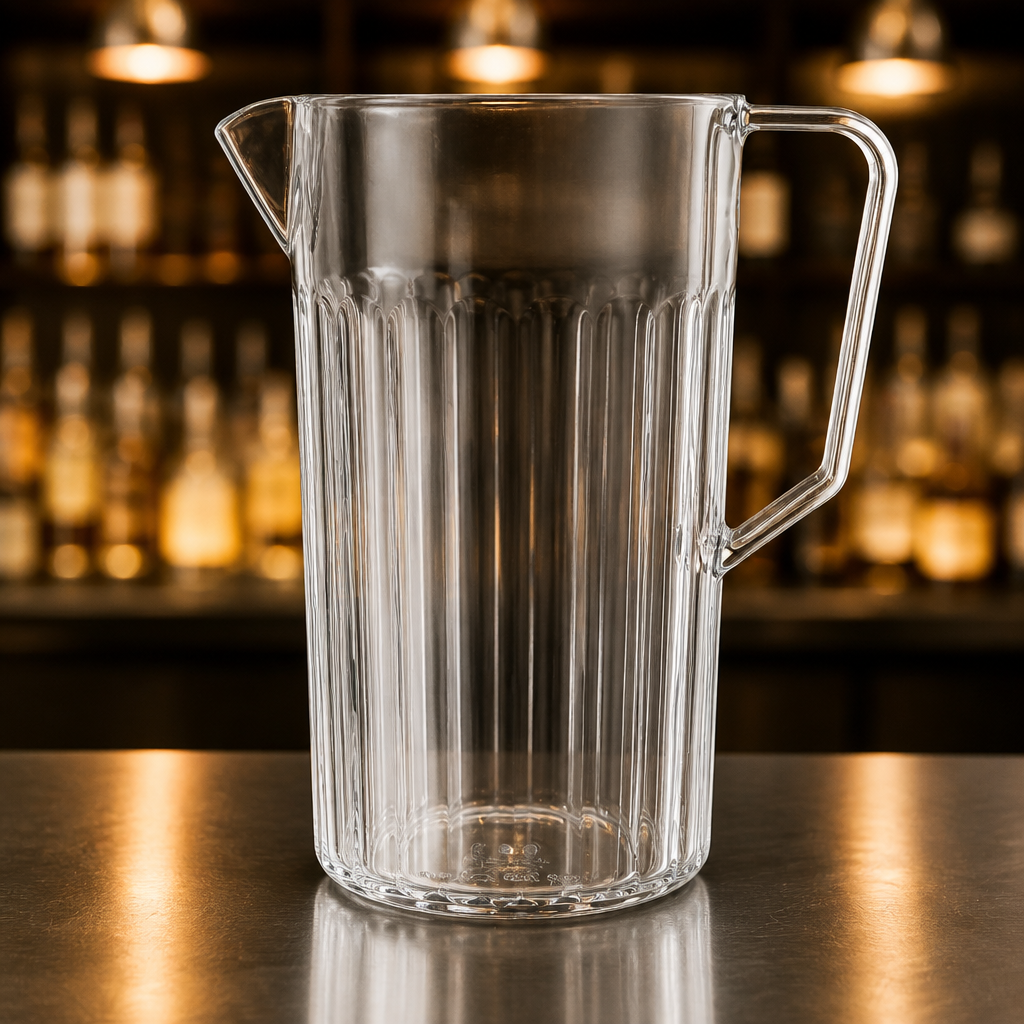 Clear 1.4Ltr polycarbonate jug for commercial use