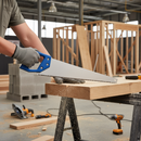 Premium Heavy Duty Hardpoint Handsaw 22" with Built-in Angle Guides for Precision Cutting