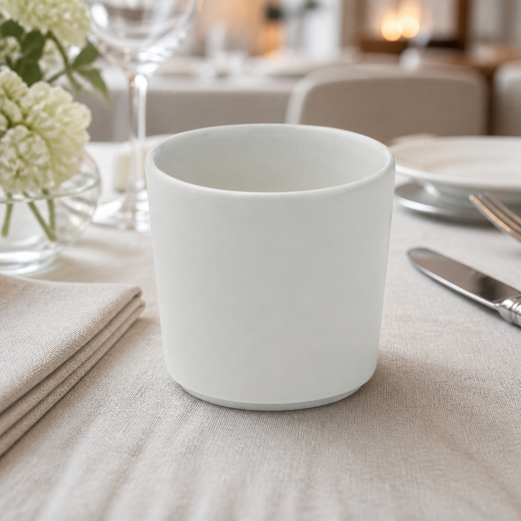 Commercial Porcelain Mugs 10.5oz Straight Sided 12 Pack