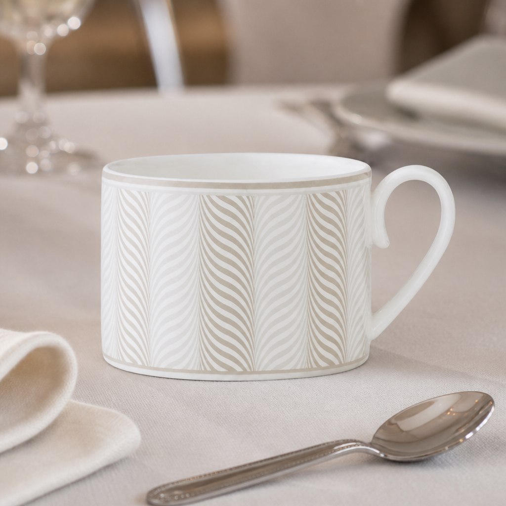 Commercial Tea Can Cups 200ml in taupe, 12 pack