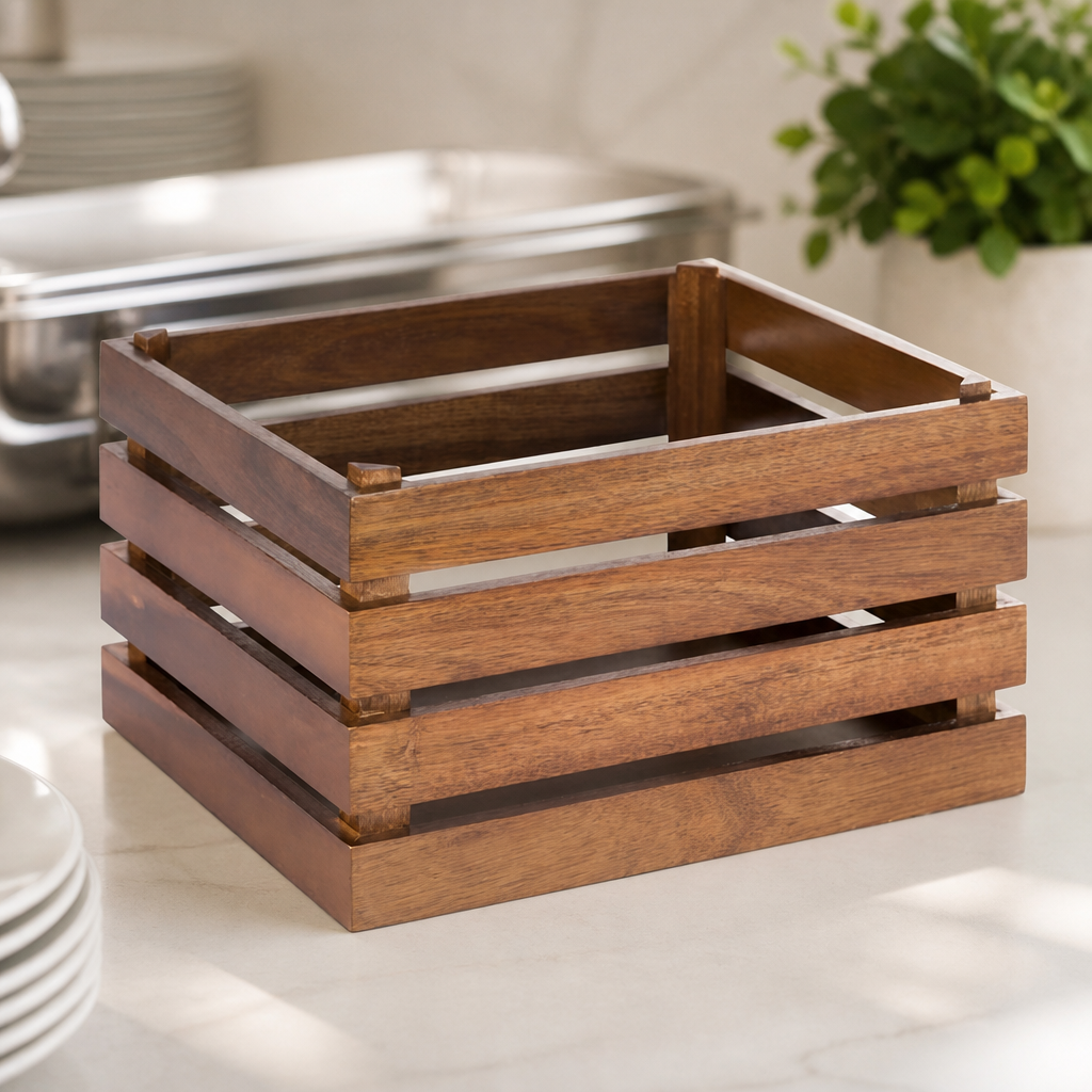 Commercial Wooden Crate 350 x 290mm for Food Displays