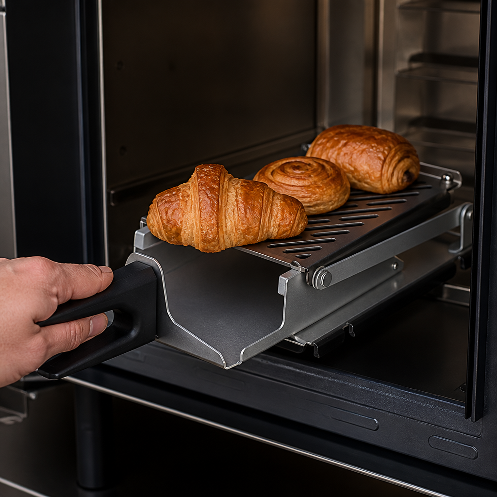 Commercial Aluminium Ribbed Tray for Speed Compact Oven 300mm