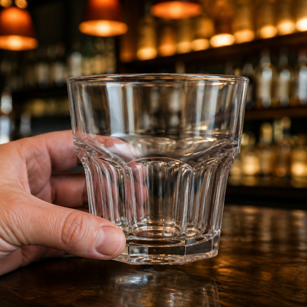 36 pack of 207ml commercial polycarbonate whisky glasses