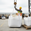 Premium Heavy Duty Sand Bag with Four Loops for Builders Waste - One Tonne Capacity, White Colour