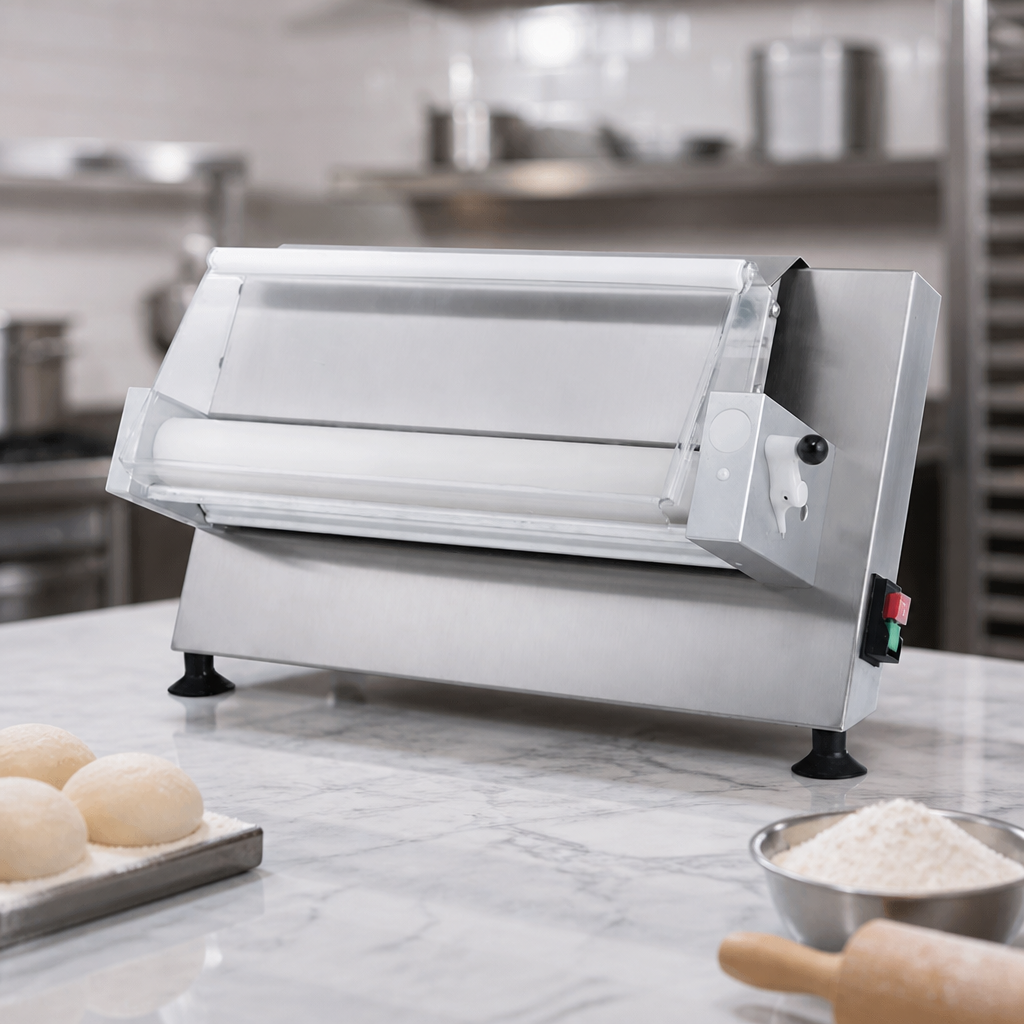 18" Commercial Dough Roller with Emergency Stop Button