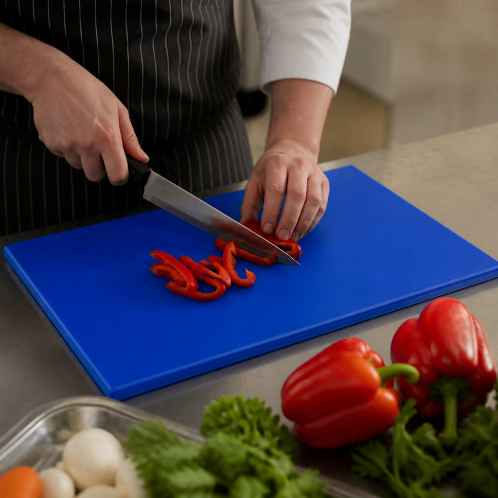 Commercial Antibacterial Blue Chopping Board 455x305mm
