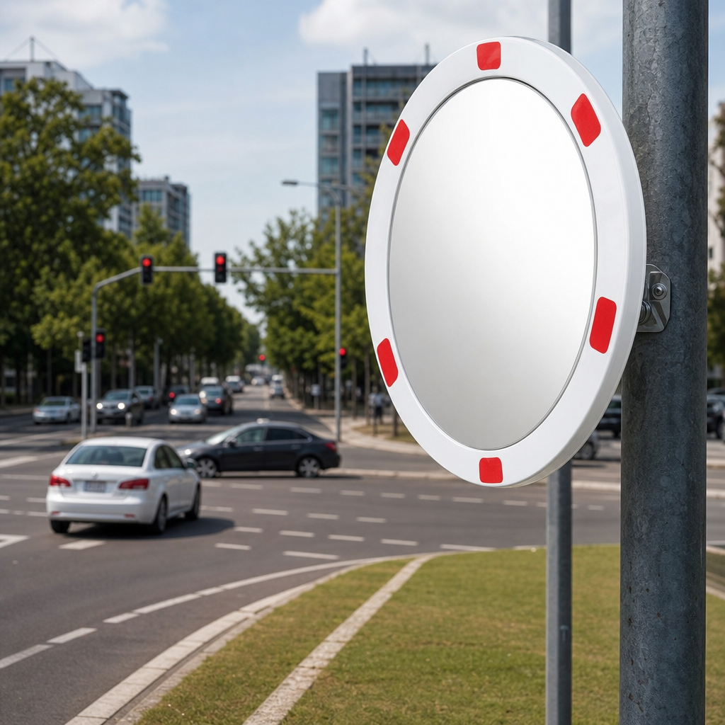 130° Round Outdoor Convex Traffic Safety Mirror