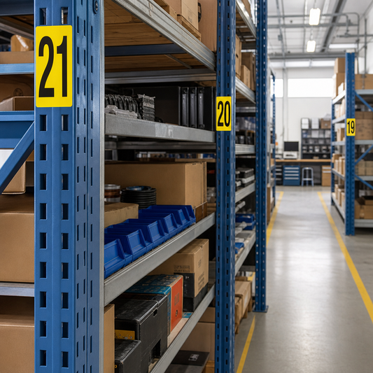 130mm Self Adhesive Number Labels for Aisle Marking